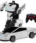 Cyber Inspired Transformer Remote Control Car For Kids 2.4 GHz RC Vehicle With Auto Transform Robot and Truck Toy