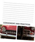 10 Pcs Car Bumper Welding Rods for Quick Bumper Repairs shown with vintage car bumpers. DIY friendly, durable PP sticks.