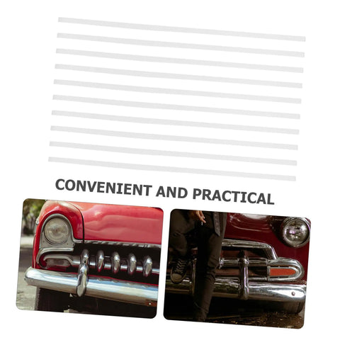 10 Pcs Car Bumper Welding Rods for Quick Bumper Repairs shown with vintage car bumpers. DIY friendly, durable PP sticks.