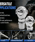 1 Inch Bore Heat Treated Chromoly Steel Heim Joint Rod End Kit With Right Hand Thread Jam Nuts And Tube Adapters for versatile applications.
