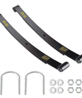 Heavy Duty Tapered Rear Leaf Springs Kit 2 Leaf for EZGO RXV 2008 2013 with bushings, U bolts, nuts, sleeves OEM 603498 604494