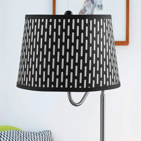Madison Compact Side Table With Integrated Floor Lamp USB Port And LED Bulb, Bedside Reading Light, Modern End Table For Bedroom Living Room Office, Space Saving Nightstand In Black