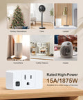 Long Range Wireless Remote Outlet Kit With Five Outlets And Two Remotes, 200 Foot Range for lamps and appliances, 15A 1875W