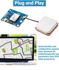 2 Pack GY NEO6MV2 NEO6M GPS Flight Controller Module 3V To 5V With Ceramic Antenna, map interface shown, plug and play feature