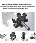 Slab Flattening Router Bit With Half Inch Shank And Six Wing Design For Fast Wood Surfacing, 3 Inch Cutting Diameter