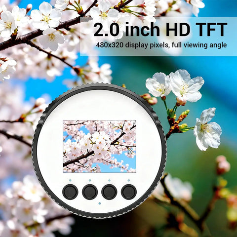 WiFi Telescope Camera Eyepiece 2K HD Video 4MP Sensor App Controlled Digital Eyepiece For 36 To 74 Millimeter Eyepieces with display