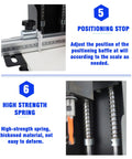 Yokoma 110V pneumatic hinge boring insertion machine, single-head portable hinge drill with ruler guide and stop