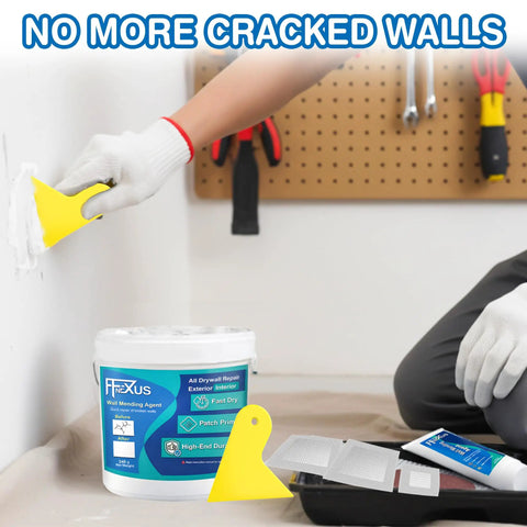 Drywall Repair Kit With Fast Dry Putty Tube And Large Jar For Wall Ceiling And Plaster Crack Filler Spackle Includes dual scrapers