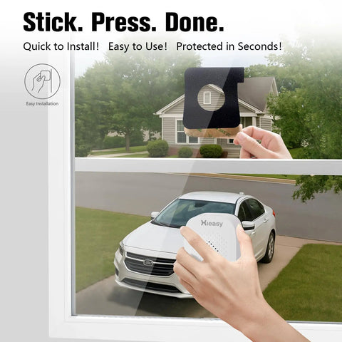 Installation of No Monthly Subscription 2.5K Window Camera With Full Color Night Vision AI Smart Motion Detection Dual Band WiFi 6