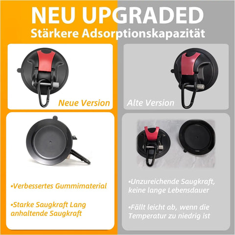 Heavy Duty Suction Cup Hooks Set Of 4 With Ultra Strong Hold And 30 Kg Load Capacity For Camping And Home Use On Smooth Surfaces
