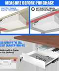 Kick Desk Chaos To The Curb With This Sleek Undermount Drawer Locker showcasing installation options, white drawer under desk.