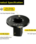 Upgrade Your Garage Game With This Killer 4-Piece Low Profile Impact Socket Adapter Set. Convert From 1 Inch Down To ¼ Inch Drive Sizes Smoothly Like A Pro. Magnetic Grip Keeps Sockets Secure While You Tackle Hardcore DIY Or Heavy Duty Mechanic Jobs Any. 3/4 x 1 in low-profile Cr-Mo steel magnetic socket adapter