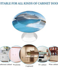 Modern Round Stainless Steel Cabinet Knobs With Screws, 2 Pack for various cabinet doors, featuring ocean and cruise ship design.