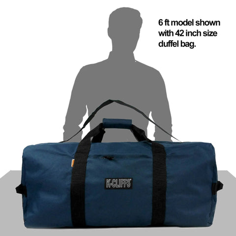 Heavy Duty Cargo Duffel Bag 110L Large Sport Gear Equipment Tote With Water Resistant Durable Square Design Blue Color