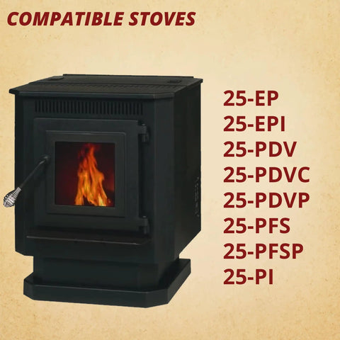 Convection Blower Fan Motor 4C442 Fits Pellet Stove Models with flame inside. Pre 2002 Upgrade For Superior Heat Circulation And Efficient Airflow Replacement Part.