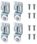 Top-Hung Sliding Door Roller Kit With 4 Durable Wardrobe Wheels For Bypass Closet And Kitchen Doors, shown with screws