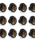 12 Pack Vintage Botanical Book Flower Cabinet Knobs For Kitchen And Bathroom, gallery-worthy knobs with antique book pages