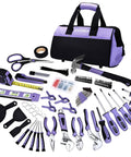 Purple Tool Set For Women 223-Piece Home Repair And DIY Kit with drop-forged steel tools and ergonomic handles, purple tool bag