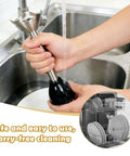 No Sweat 300W Hand Blender With Variable Speed Dial for Smoothies Baby Food Purees and Sauces being cleaned under running water.