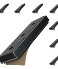 Ceramic Channel Magnets With Adhesive Backing, Rock-Solid 22 Lb Pull Each, Double-Sided Foam Backing, Nickel-Plated Base, 8 Pack