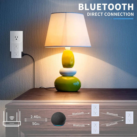 Go To Smart Plug Dimmer With Remote For Indoor Lighting Alexa Ready Digital Light Switch for lamp and Bluetooth connection