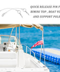 10 Pack One Quarter Inch Quick Release Pins With Lanyard To Prevent Loss For Bimini Tops And Boat Poles 316 Stainless Steel Marine Hardware For Yachts And Sailboats, on boat bimini top