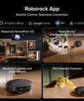 Saros 20 Robot Vacuum and Mop Ultra Slim 3.14 Inch 36000 Pa Suction with app features and pet-friendly design.