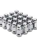 Chrome Bulge Acorn Lug Nuts Set M12x1.5 Thread 60 Degree Conical Seat 3/4 Inch Hex 1.4 Inch Long 20-Piece Wheel Lug Nut Kit