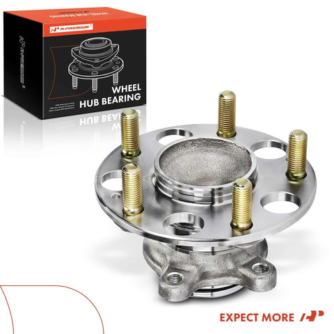 Rear Wheel Bearing and Hub Assembly for Honda Civic 2006 2011 L4 1.8L FWD With Four Wheel ABS 5 Lug, metal assembly and box