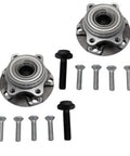 Front Left And Right Wheel Bearing And Hub Assembly Set For Audi A4 Quattro 02-08 And A4 02-05 06 Base 07-08 02-04 A6 Quattro S4 pair top view