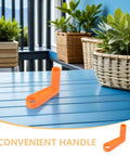 Super Sturdy Hose Reel Handle Replacement Kit With Ergonomic Crank Knob For Easy Garden Watering Pipe Management And Outdoor Repair That Is Weather Resistant And Totally Sick Upgrade orange handle on blue table