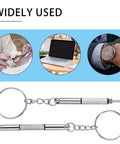 Six Piece Eyeglass Screwdriver Kit 3 In 1 Multifunction Eyeglasses Repair Tool Set With Keychain Case for glasses and watches