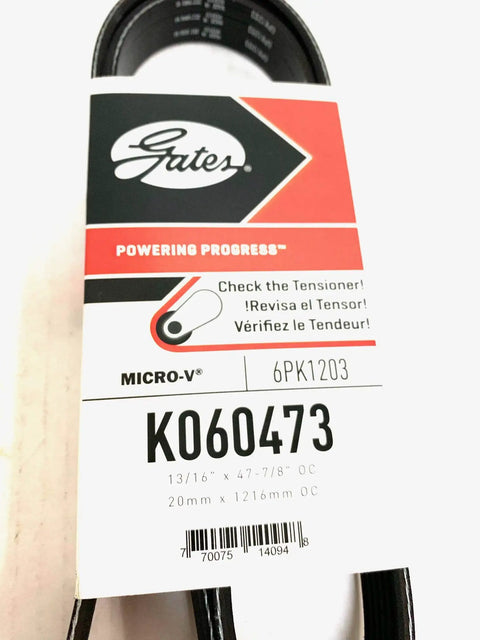 Micro-V Serpentine Drive Belt For A Quiet Ride And Smooth Performance, Tension That Stays Put, EPDM Rubber Resists Rib Cracking
