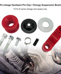 Replacement Shift Linkage Pin Clip And Shifter Stabilizer Kit For B Series Swaps Fits Civic CRX And Integra 1988 1991 1990 1993 1994 2001 Models Delivers Tight Fit And Smooth Precise Shifts. shift linkage hardware kit with bushings, bolts, washer, and clip