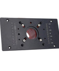 Heavy Duty Manual Lifting Base Router Insert Plate Flip Board Kit For Table Routers With Hand Crank 46mm Stroke showing precise depth markings.