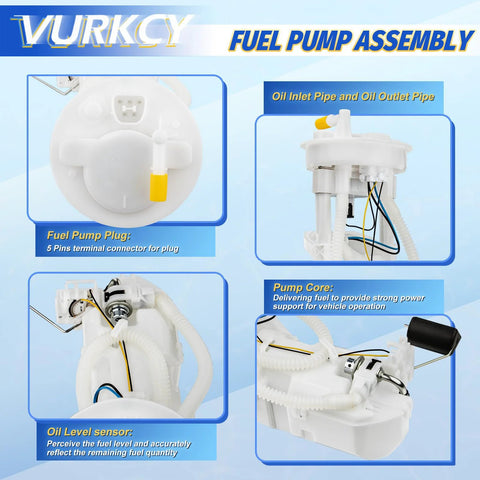 Various components of Fuel Pump Module Assembly With Sending Unit For Honda Civic 2001 2002 2003 2004 2005 L4 1.3L 1.7L 2.0L