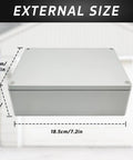 Heavy Duty Waterproof Aluminum Junction Box 7.4 By 4.72 By 3 Inches Outdoor Enclosure IP66 Dustproof Electrical Project Box