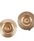 Two Three Pack Woodworking Carving Wheels with 22mm Bore Abrasive Sanding Discs for Quick Wood Shaping Contouring Detailing