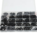 Open box with assorted nitrile O-rings for 1500 Piece Nitrile O Ring Kit For Auto And Home Use High Temp Sealing Washers 25 Size Assortment