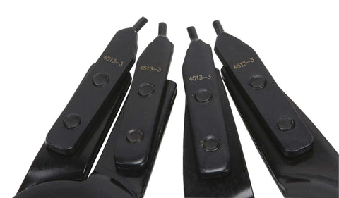 Heavy Duty 2 Piece Internal And External Snap Ring Pliers Set, 16 Inch Overall Length With 12.5 Inch Handles, Replaceable Tips detail