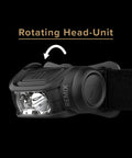 Remix LED Headlamp With 300 Lumens Multicam Camouflage featuring a rotating head-unit for tactical lighting