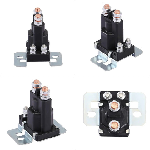 Keep Your Rig Fed With This Heavy Duty 80 Amp 12 Volt Battery Isolator Relay, four angle views of solid relay switch.