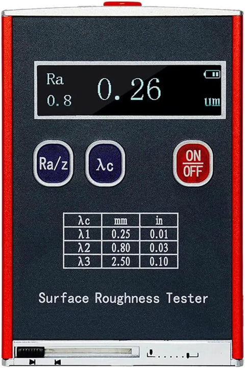 Portable Handheld Surfaces Roughness Tester with High Precision Digital Profilometer for Metal and Nonmetal Surfaces, OLED Display