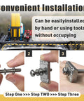 Convenient installation of M6 304 Stainless Steel 25mm Screws And Channel Nuts Kit 20 Piece Set showing hand usage.