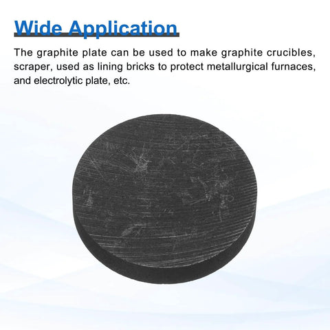Round Graphite Block Disk Ingot Pro Grade High Purity Graphite Plate 30x5mm for melting and electrolysis use