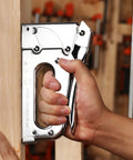 Heavy Duty Staple Gun For Upholstery Woodworking DIY And Pro Projects Manual Stapler That Takes One Quarter Inch To Nine Sixteenths Inch Staples