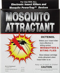 Mosquito attractant cartridge packaging for insect killers with octenol, 67.2% active ingredient, for mosquitoes and biting flies.
