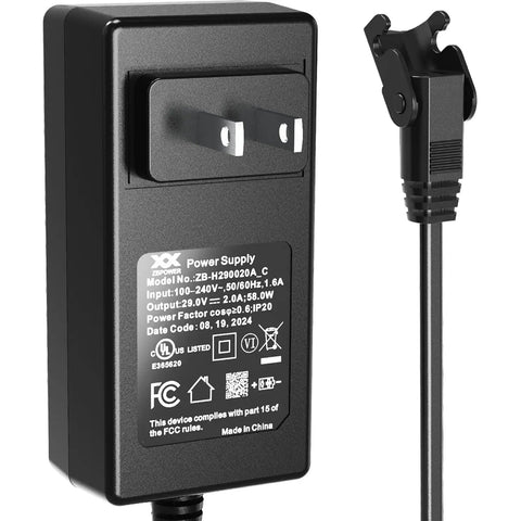 Beefed Up Recliner Power Supply 29V 2A Transformer for Lift Chair AC DC Adaptor with Straight Connection and 2 Pin Connector