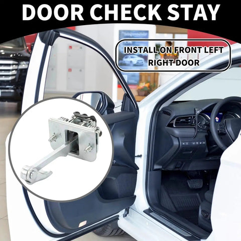 Front Left And Right Car Door Hinge Kit With Check Strap Stopper And Limiter, OEM Replacement For DS3 on open car door