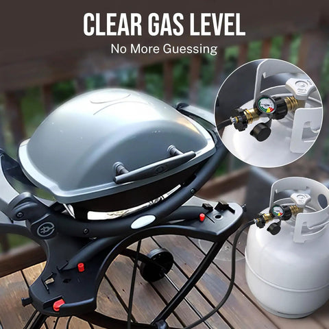 Propane Tank Gauge Level Indicator For 5 To 40 Pound Tanks With 100 Percent Brass Beefed Up Construction And Leak Proof Connection